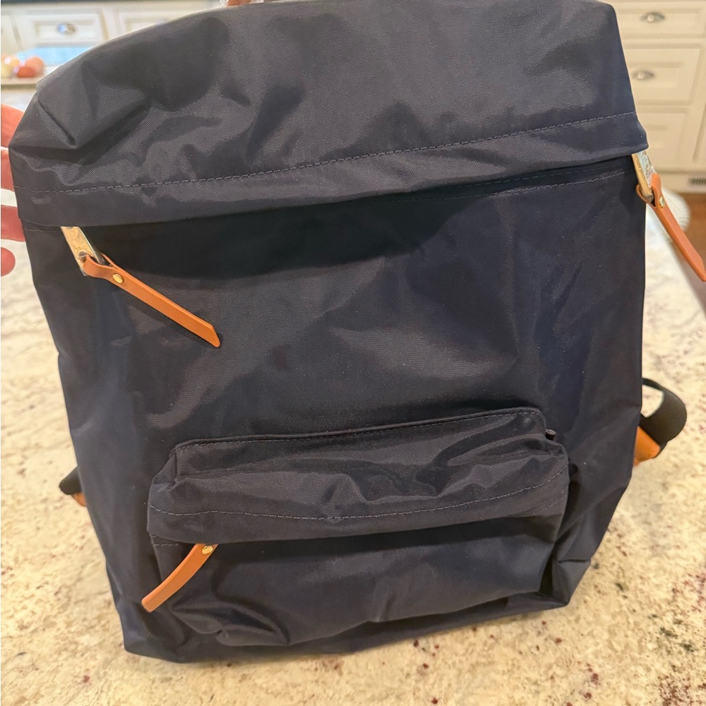 Elegant Navy and Tan Women's Backpack